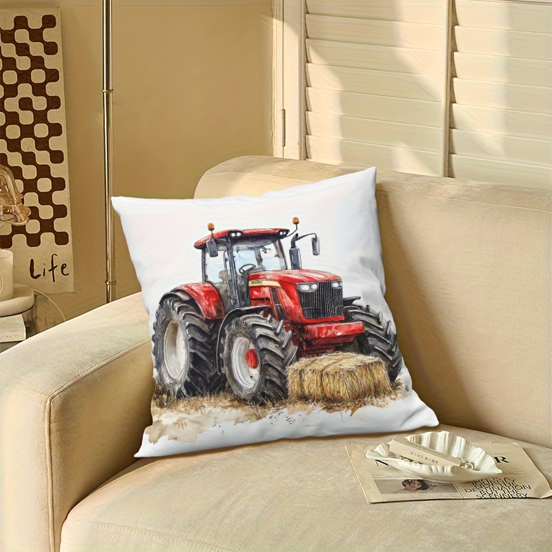 Rustic Tractor Farm Life Pillo - Agriculture Farming Cartoon ulasan dan harga