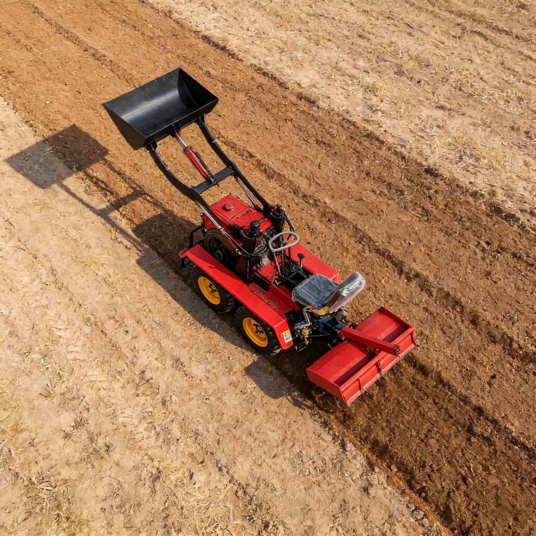 cultivator Small tractor, can  - Agriculture Farming Tool ulasan dan harga